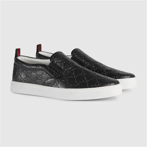 black gucci slip on sneakers|classic Gucci sneakers for men.